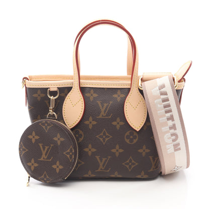 ネヴァーフルBB モノグラム ベージュ ハンドバッグ PVC レザー ブラウン 2WAY ルイヴィトン バッグ LOUIS VUITTON