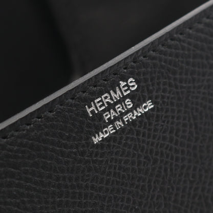 デッラ カヴァッレリア ミニ ショルダーバッグ ヴォーエプソン ブラック シルバー金具 W刻印 エルメス バッグ HERMES