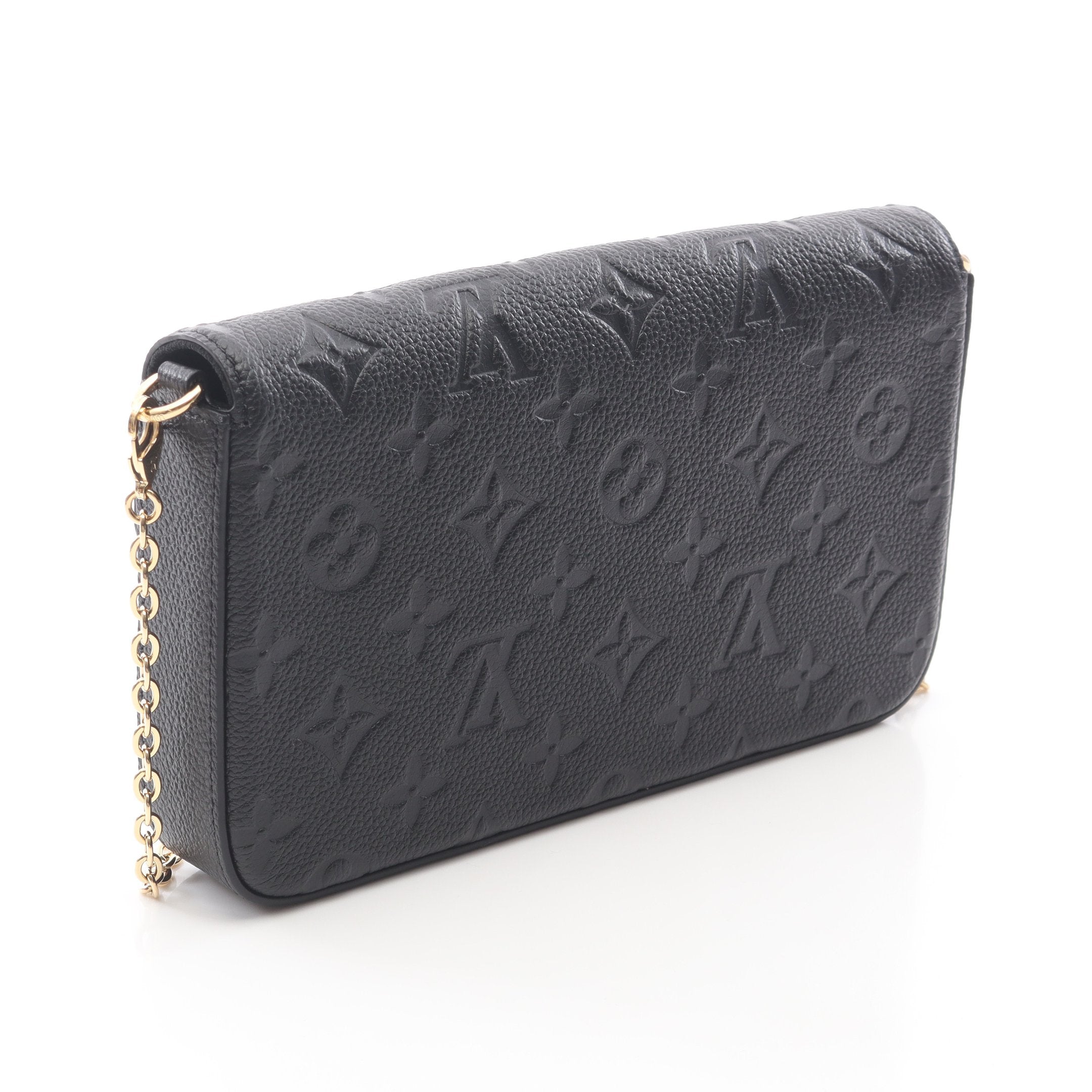 ポシェット フェリシー モノグラムアンプラント ノワール チェーン