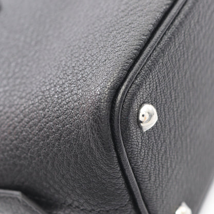 ボリード1923 ミニ ハンドバッグ シェーブル ブラック シルバー金具 2WAY K刻印 エルメス バッグ HERMES