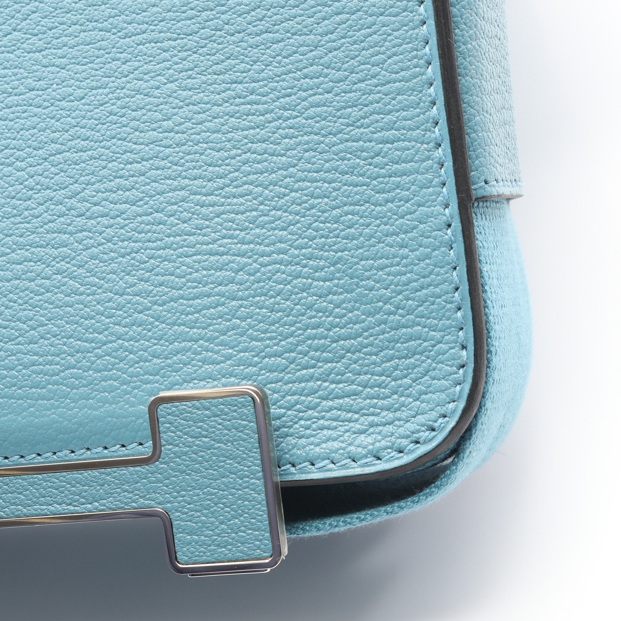 エルメス HERMES ゲタ ショルダーバッグ バッグ レザー シェーブル シェーブル ニューブルージーン W刻印（2024年製造） レディース ブルー系 083052CK 【中古】 ゲタ ニューブルージーン ショルダーバッグ シェーブル ブルー