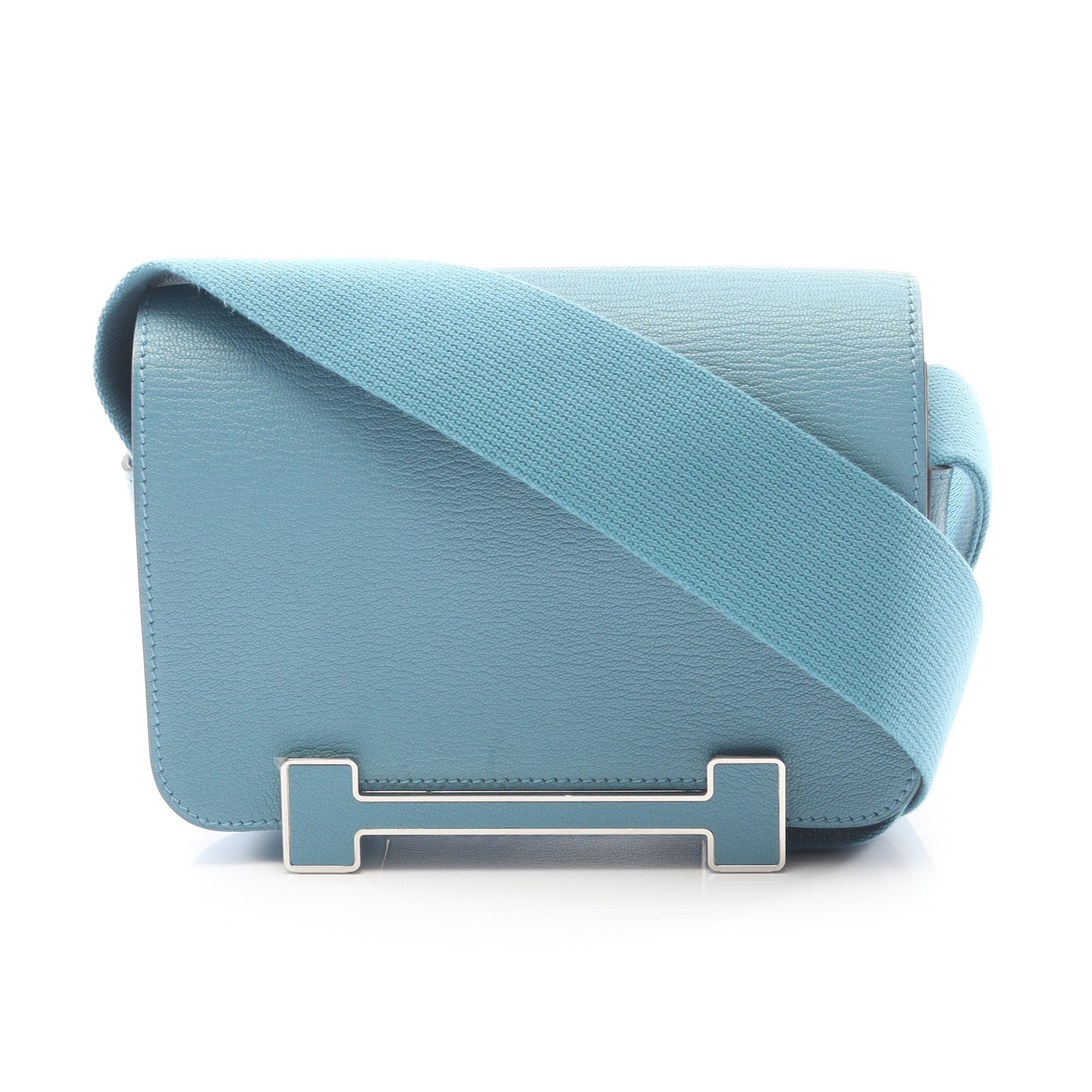 HERMES(エルメス) ショルダーバッグ エブリンドゥGM ブルージーン シルバー金具 ゲタ ニューブルージーン ショルダーバッグ シェーブル ブルー