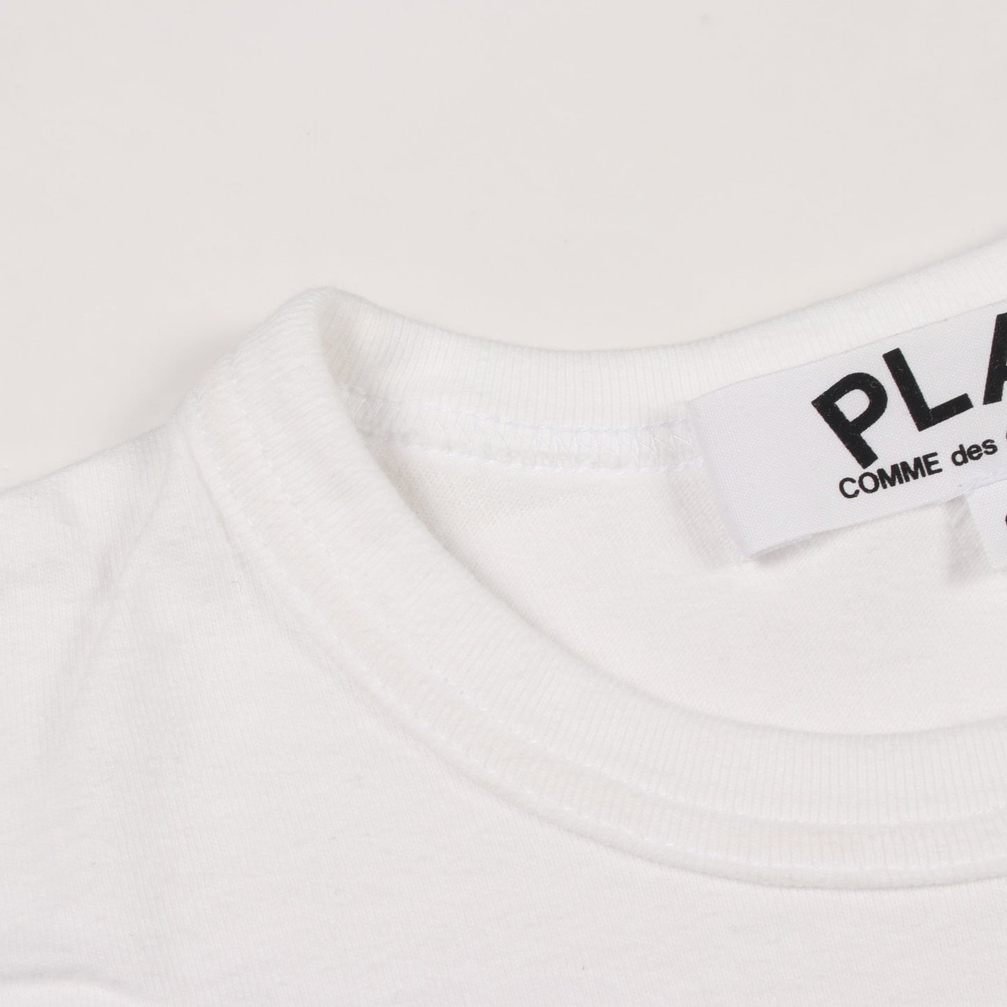 ハートロゴ 半袖Tシャツ コットン ホワイト プレイコムデギャルソン トップス PLAY COMME des GARCONS