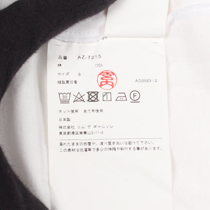 ハートロゴ 半袖Tシャツ コットン ホワイト プレイコムデギャルソン トップス PLAY COMME des GARCONS