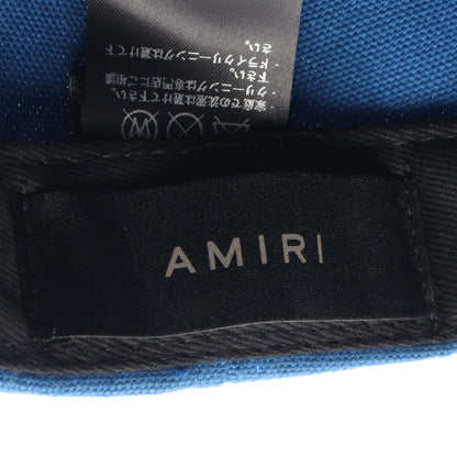 MA キャップ 刺繍 キャンバス ブルー アミリ