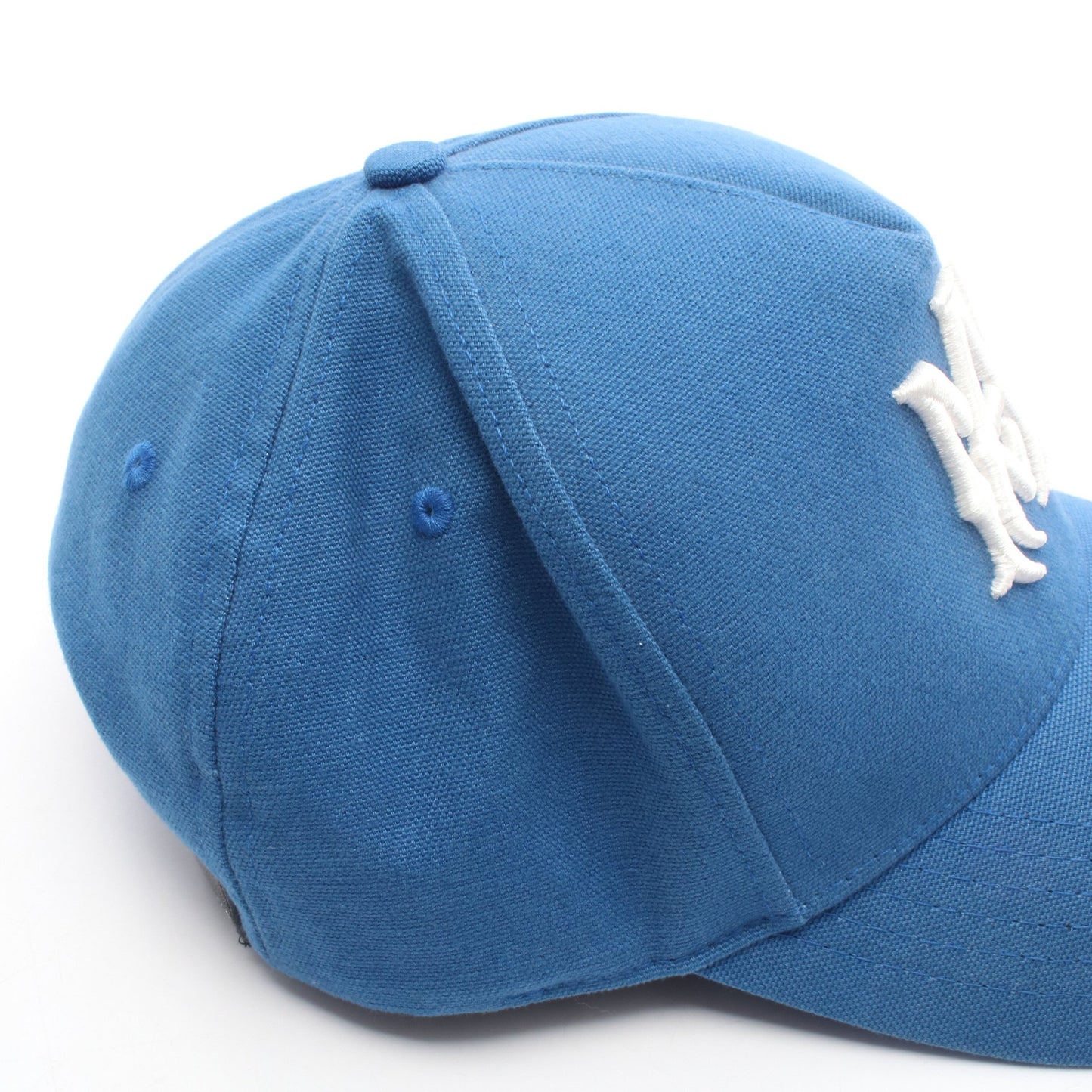 MA キャップ 刺繍 キャンバス ブルー アミリ