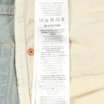 デニムパンツ コットン ライトブルー ボタンフライ グッチ ボトムス GUCCI