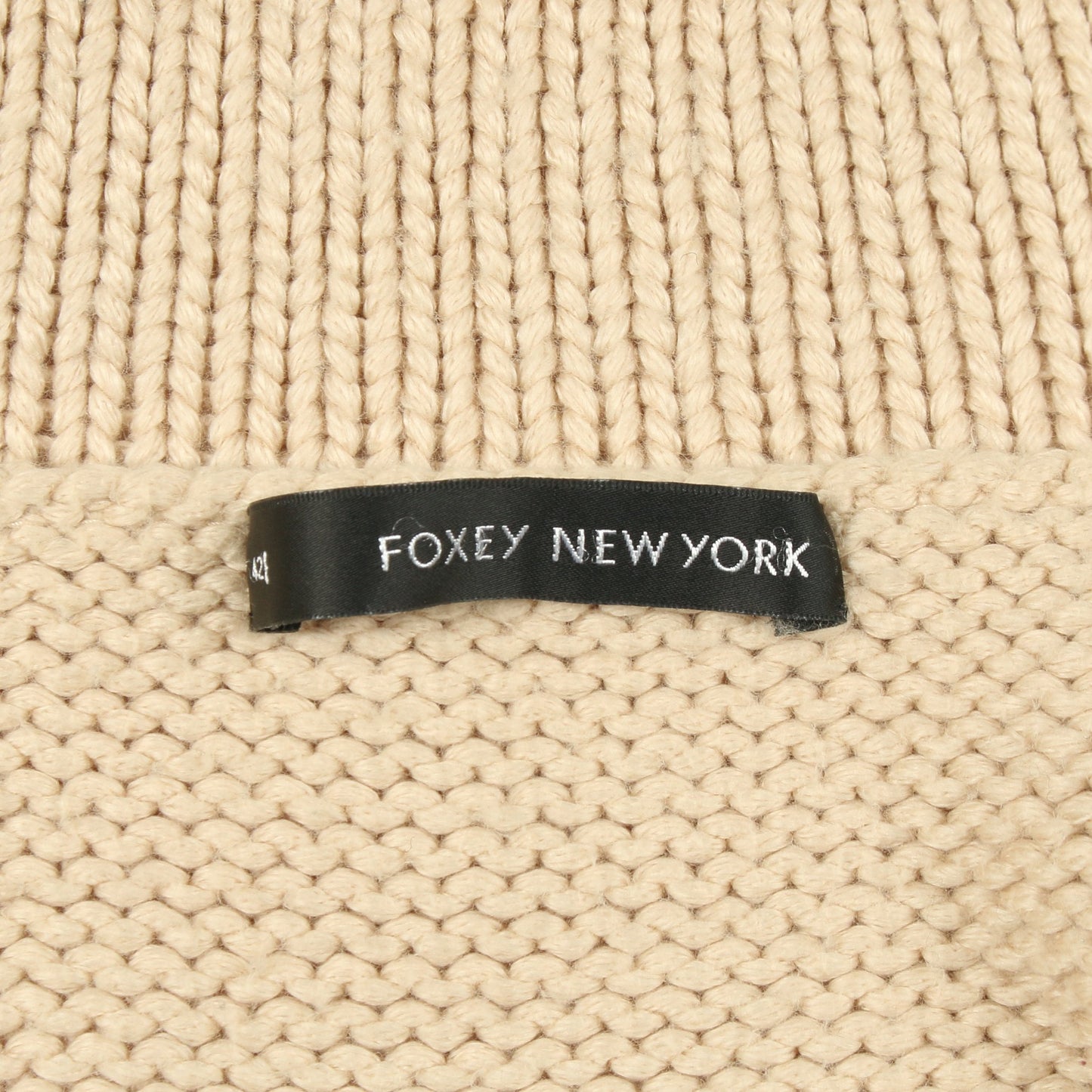 ロング カーディガン コットン ベージュ フォクシーニューヨーク トップス FOXEY NEW YORK