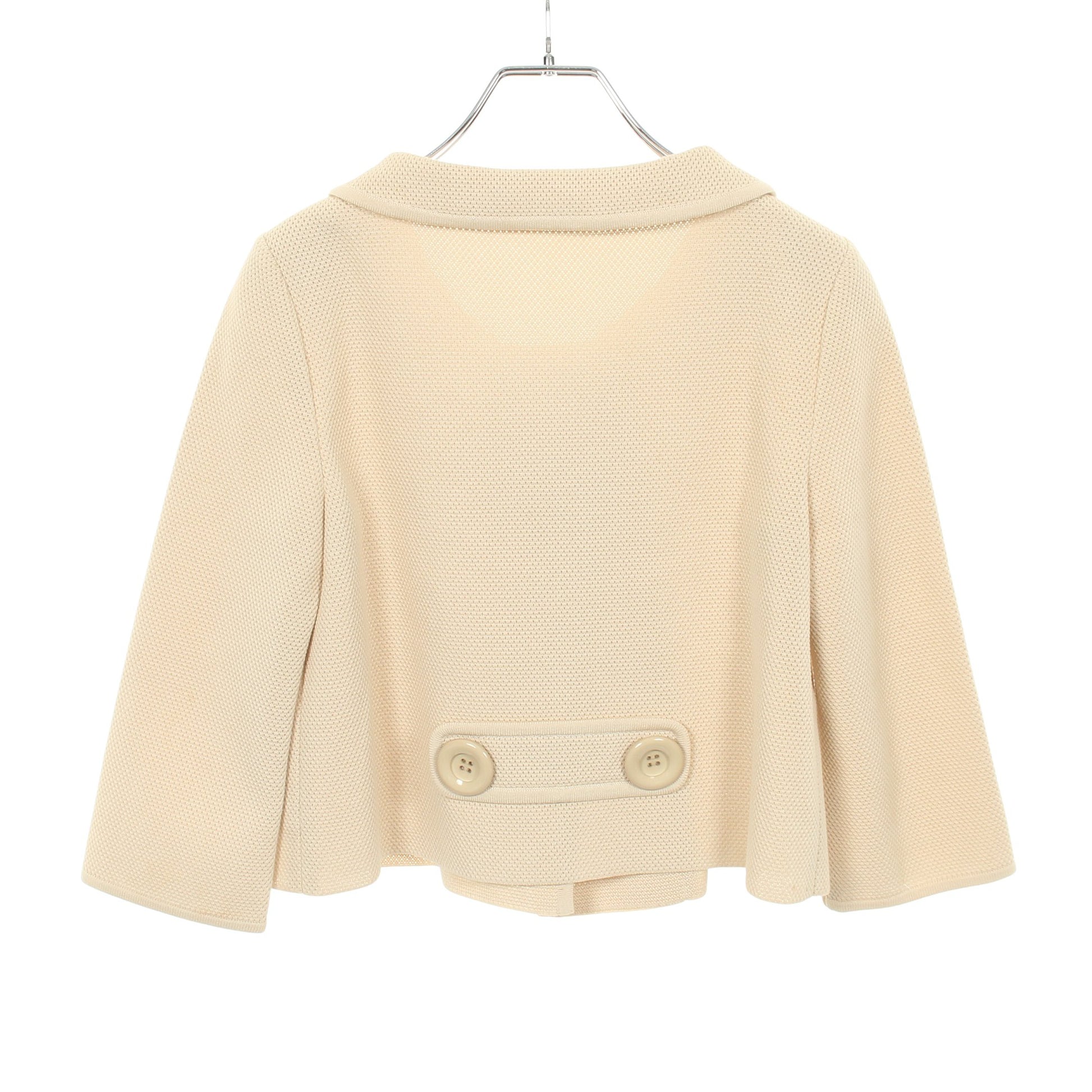 クロップド ジャケット コットン ベージュ フォクシーブティック アウター FOXEY BOUTIQUE