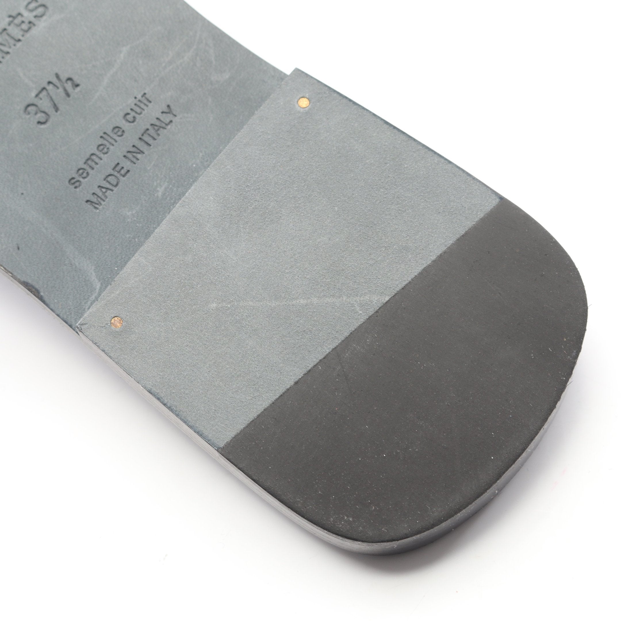 オラン ミュール サンダル レザー ブラック エルメス – RECLO