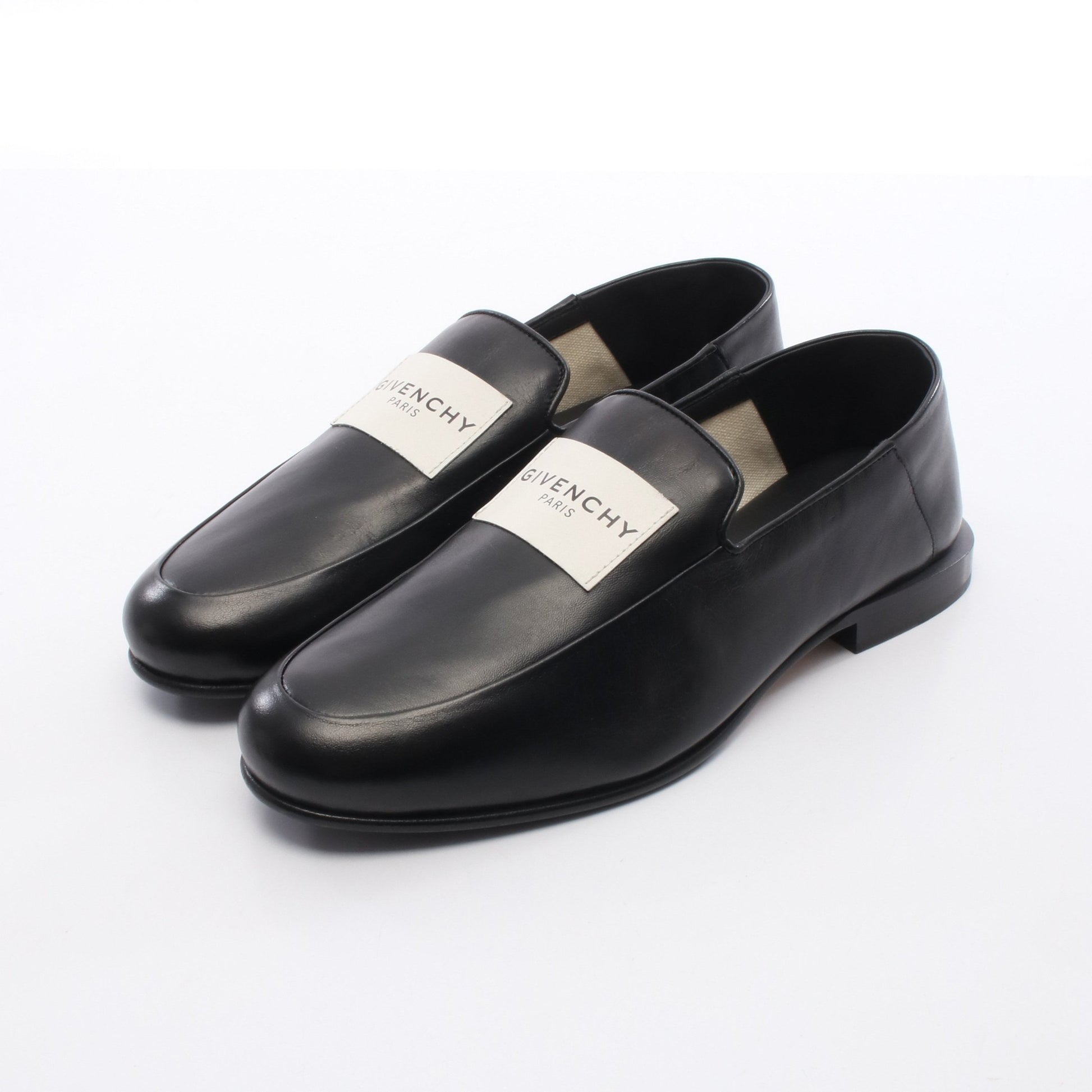 レザーラベル ローファー レザー ブラック ジバンシィ シューズ GIVENCHY
