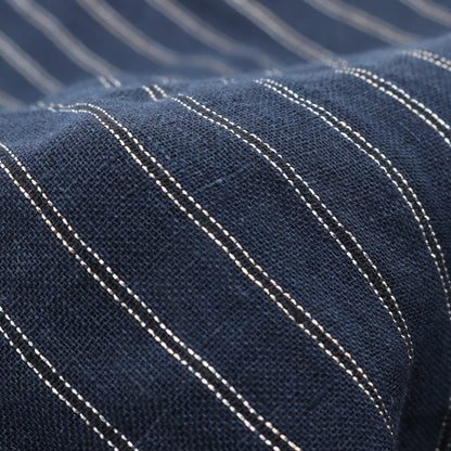 ストライプ ストール ショール リネン ネイビー シルバー ブルネロクチネリ 財布・小物 BRUNELLO CUCINELLI