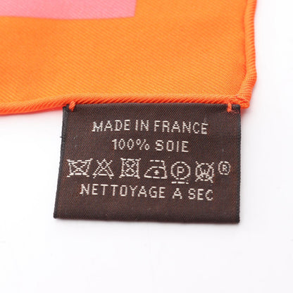 プチカレ カレ45 ガヴロッシュ Robe Legere スカーフ シルク オレンジ マルチカラー エルメス 財布・小物 HERMES