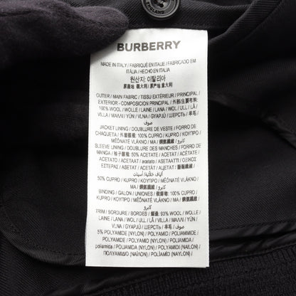 ジップアップ ブルゾン ウール ブラック バーバリー アウター BURBERRY