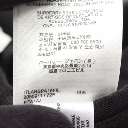 ジップアップ ブルゾン ウール ブラック バーバリー アウター BURBERRY