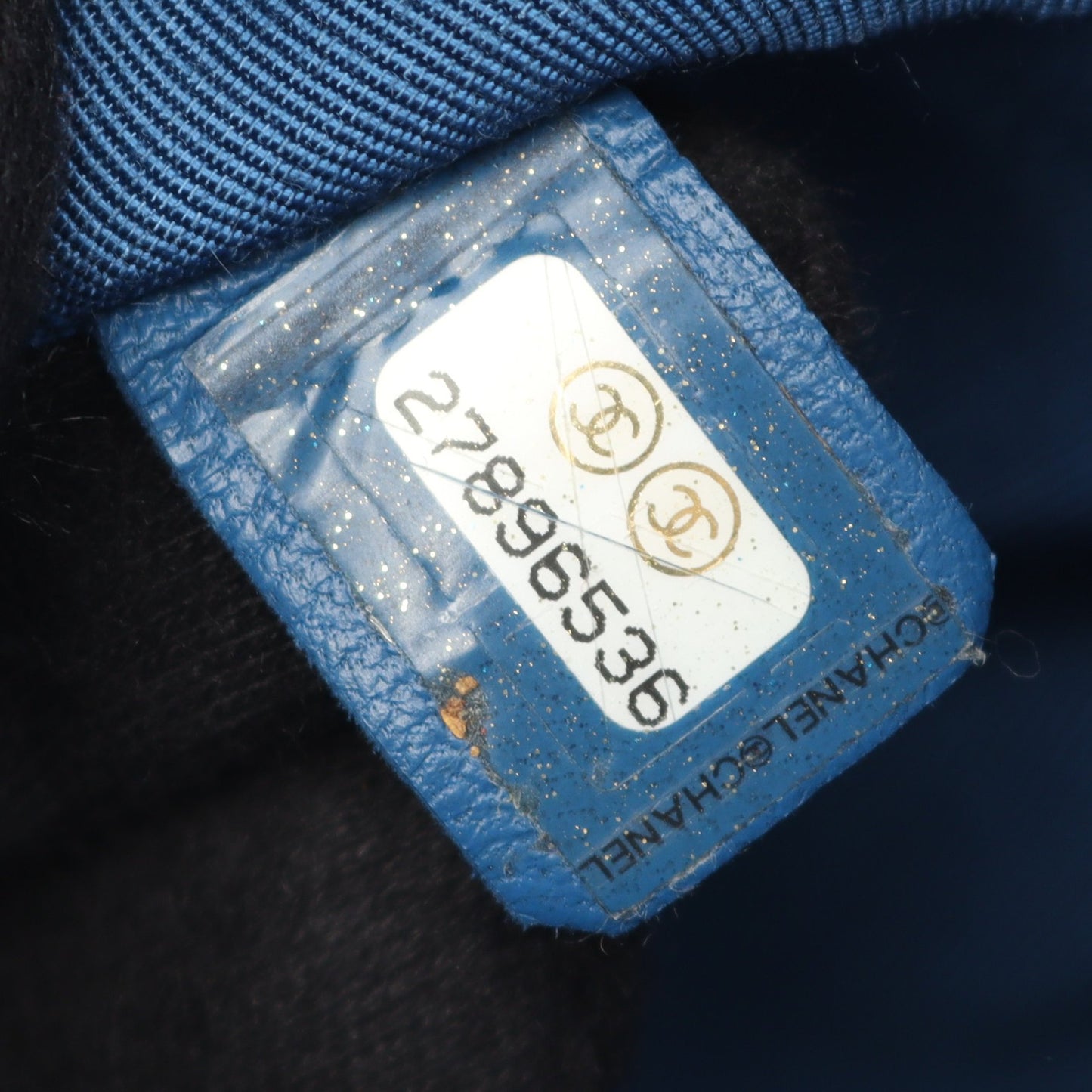 マトラッセ バックパック リュックサック ラムスキン ブルー ゴールド金具 シャネル バッグ CHANEL