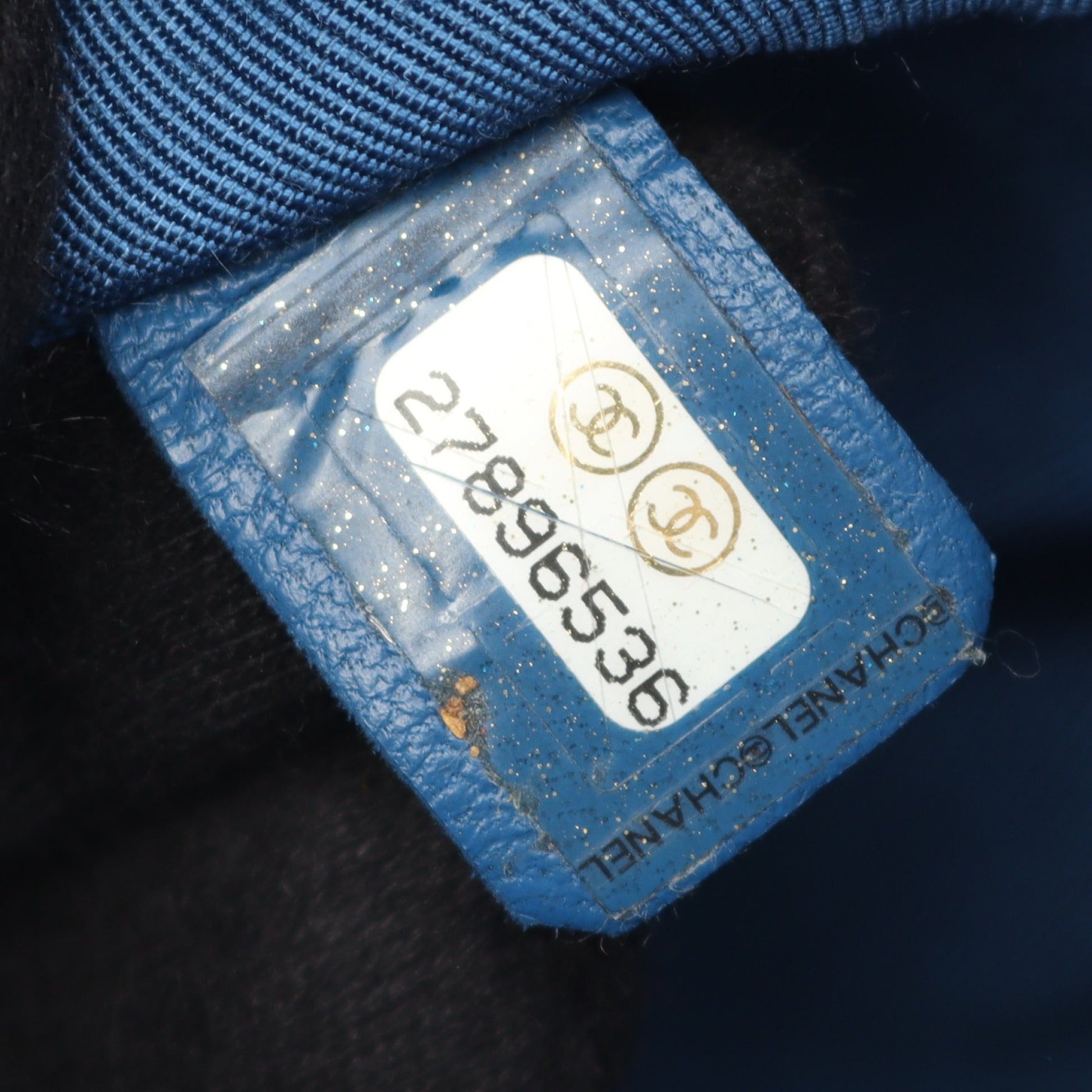 マトラッセ バックパック リュックサック ラムスキン ブルー ゴールド金具 シャネル バッグ CHANEL