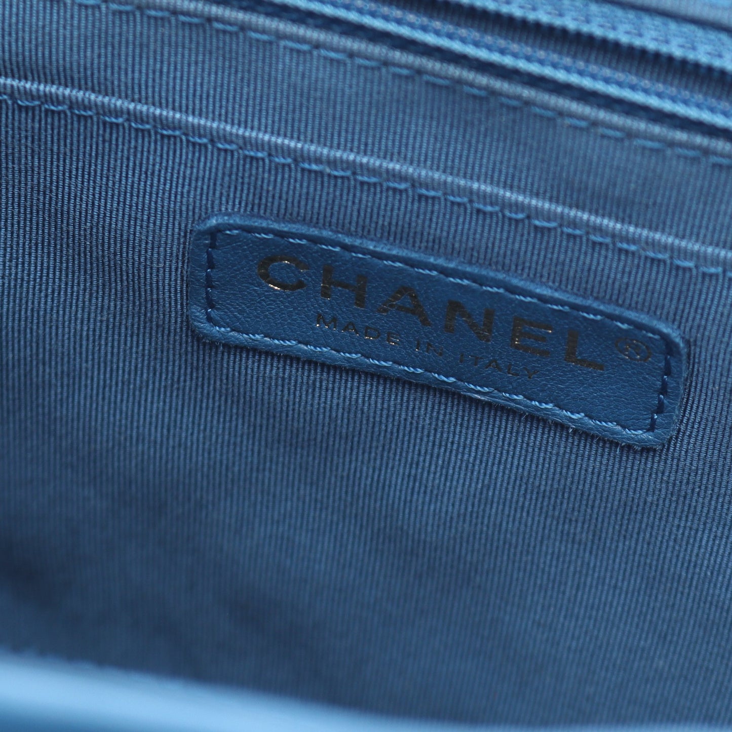 マトラッセ バックパック リュックサック ラムスキン ブルー ゴールド金具 シャネル バッグ CHANEL