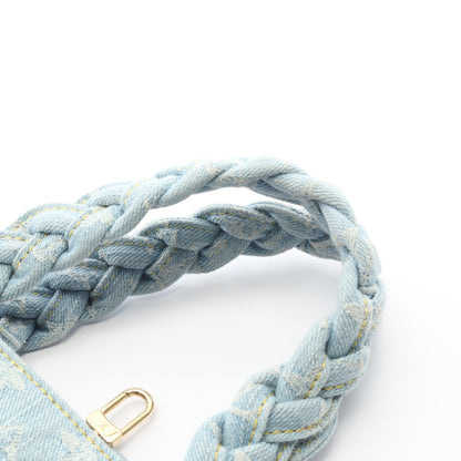 レットゴー モノグラムデニム ハンドバッグ デニム レザー ライトブルー 2WAY ルイヴィトン バッグ LOUIS VUITTON