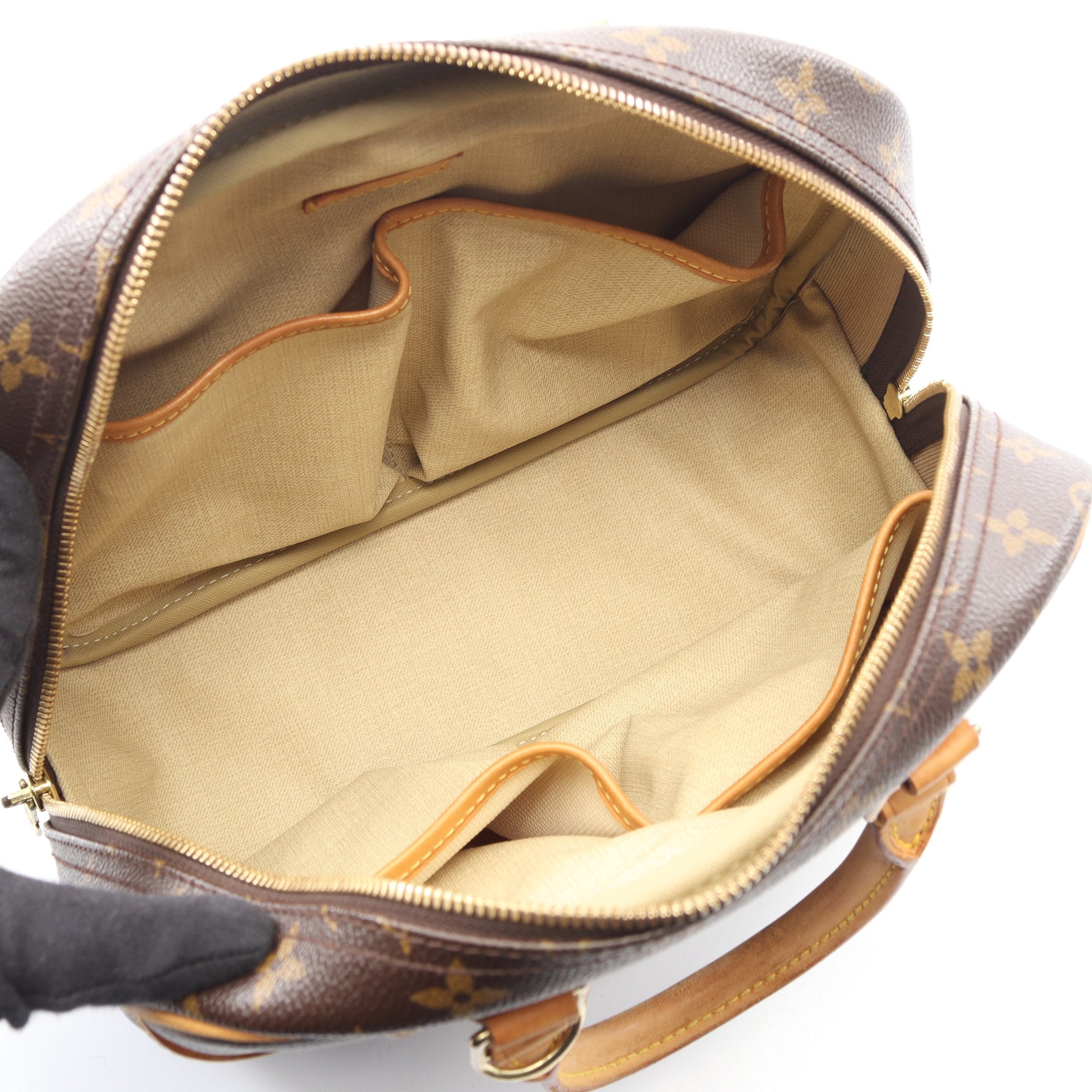 ✨良品✨ルイヴィトン　モノグラム　トゥルーヴィル　ハンドバッグ PVC レザー トゥルーヴィル モノグラム ハンドバッグ PVC レザー ブラウン ルイ