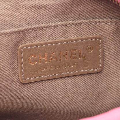 マトラッセ チェーンショルダーバッグ レザー ピンク ゴールド金具 シャネル バッグ CHANEL