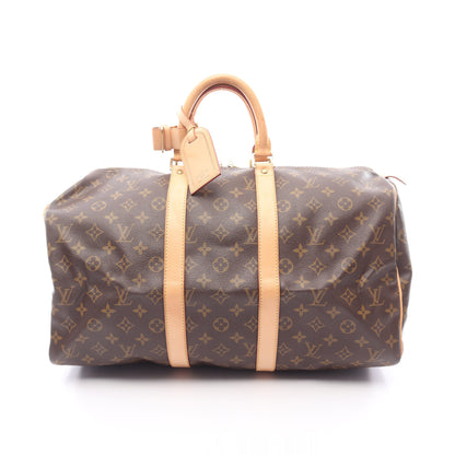 キーポル45 モノグラム ボストンバッグ PVC レザー ブラウン ルイヴィトン バッグ LOUIS VUITTON