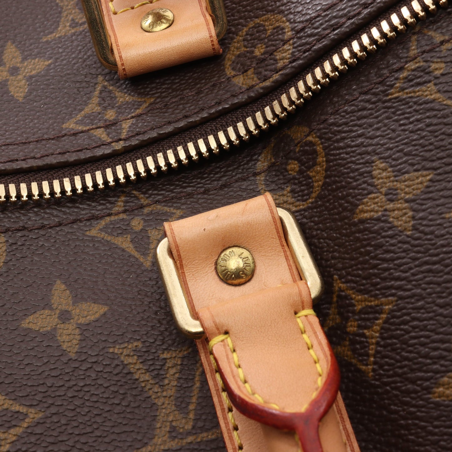 キーポル45 モノグラム ボストンバッグ PVC レザー ブラウン ルイヴィトン バッグ LOUIS VUITTON