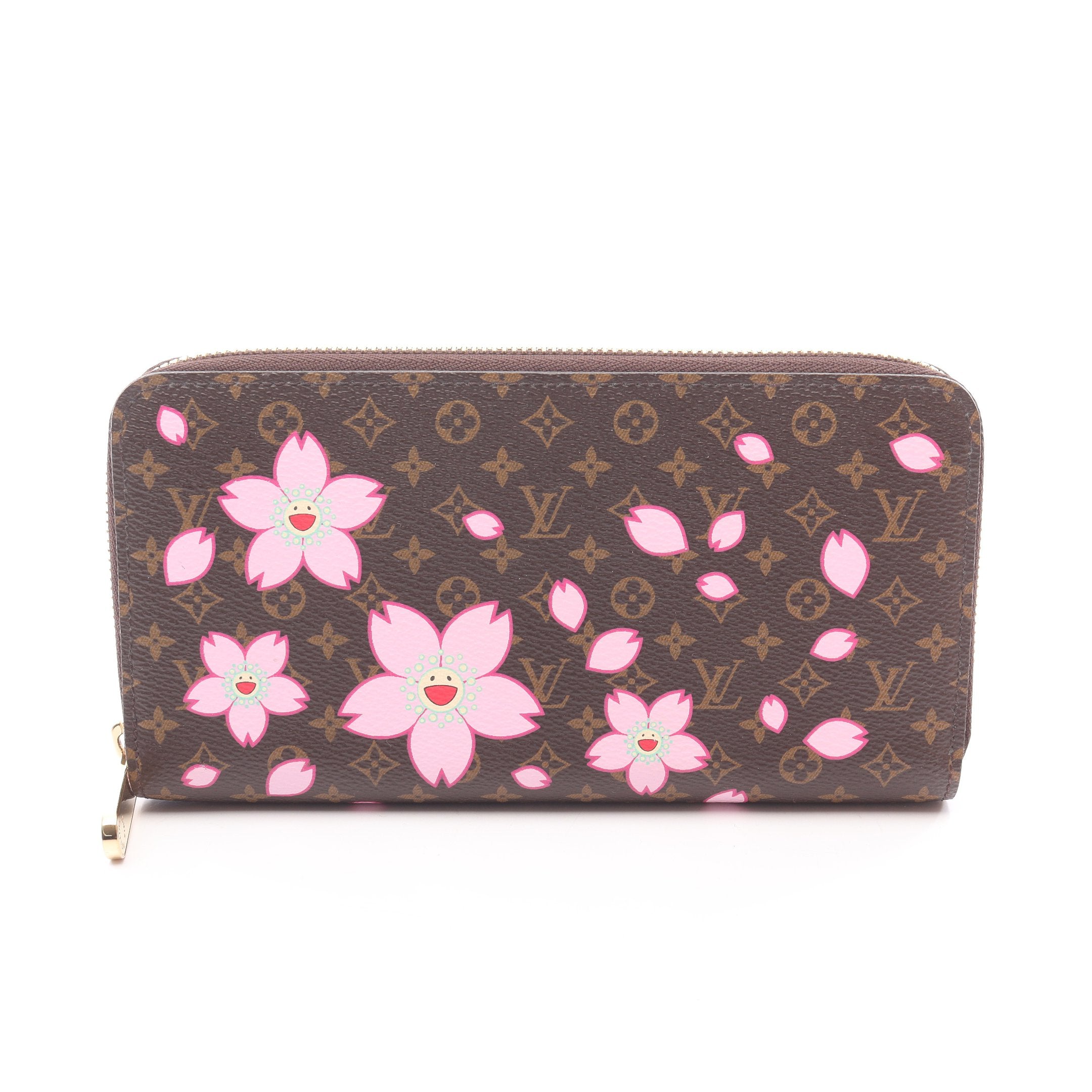 LV × TM ジッピーウォレット モノグラムチェリーブロッサム ラウンド