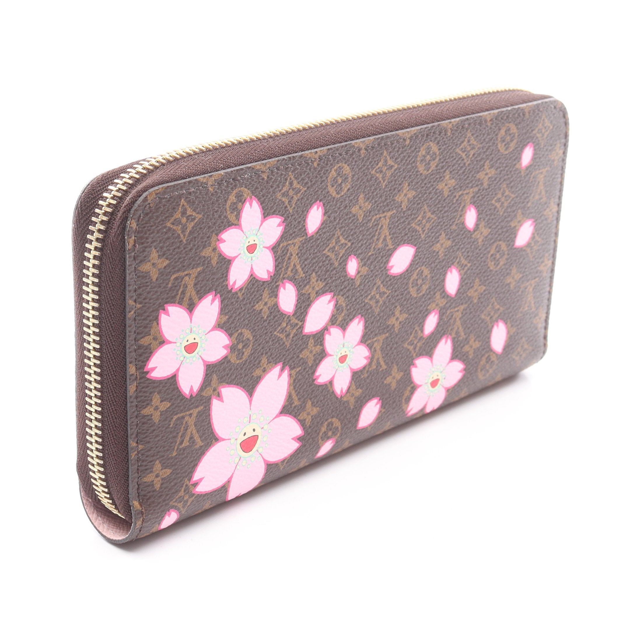LV × TM ジッピーウォレット モノグラムチェリーブロッサム ラウンド