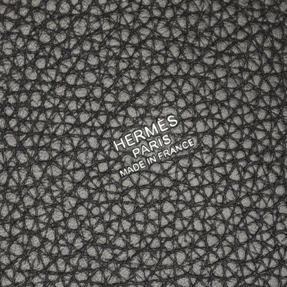 ピコタンロックMM ハンドバッグ トリヨンクレマンス ブラック シルバー金具 Z刻印 エルメス バッグ HERMES