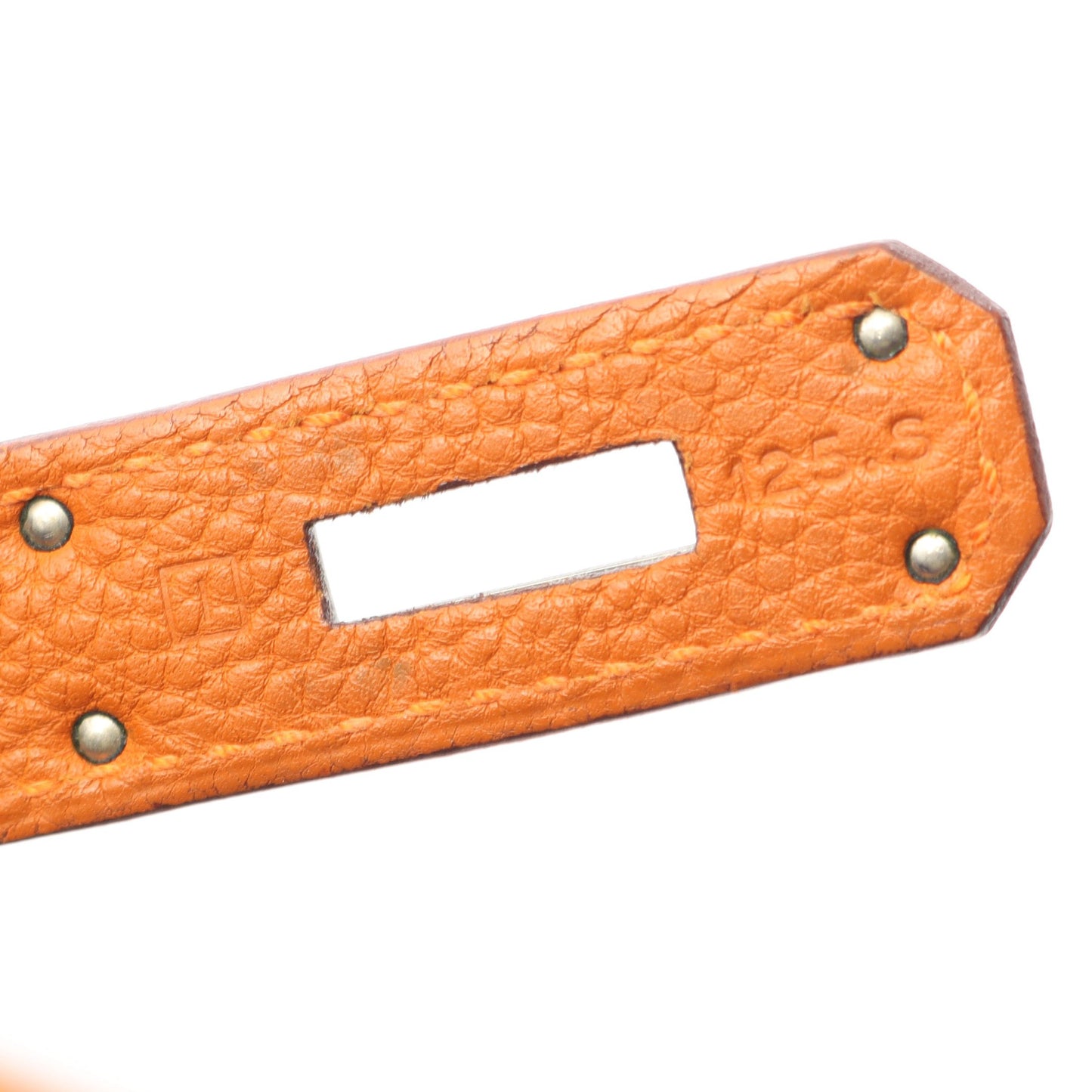 ケリー35 ポティロン ゴールド ハンドバッグ トゴ オレンジ ライトブラウン シルバー金具 内縫い 2WAY □I刻印 エルメス バッグ HERMES