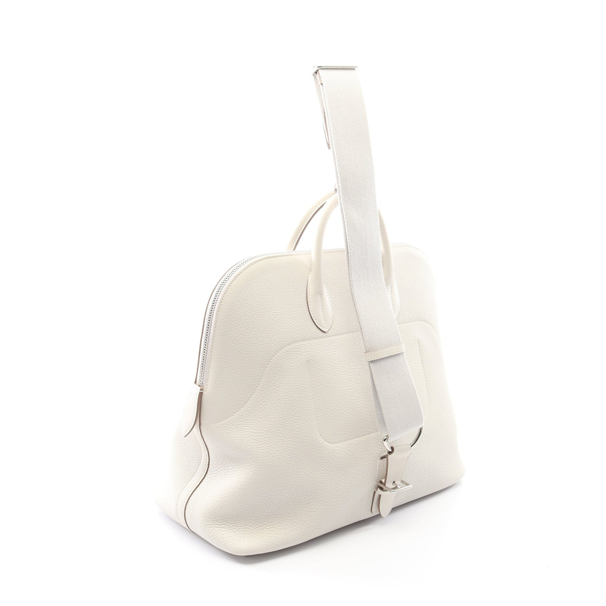 ボリード アドス グリスペール ハンドバッグ トゴ ホワイト シルバー金具 2WAY B刻印 エルメス バッグ HERMES