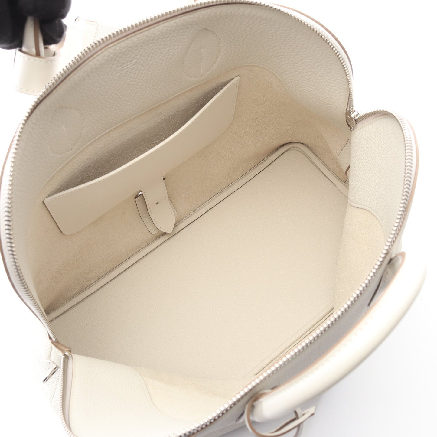 ボリード アドス グリスペール ハンドバッグ トゴ ホワイト シルバー金具 2WAY B刻印 エルメス バッグ HERMES