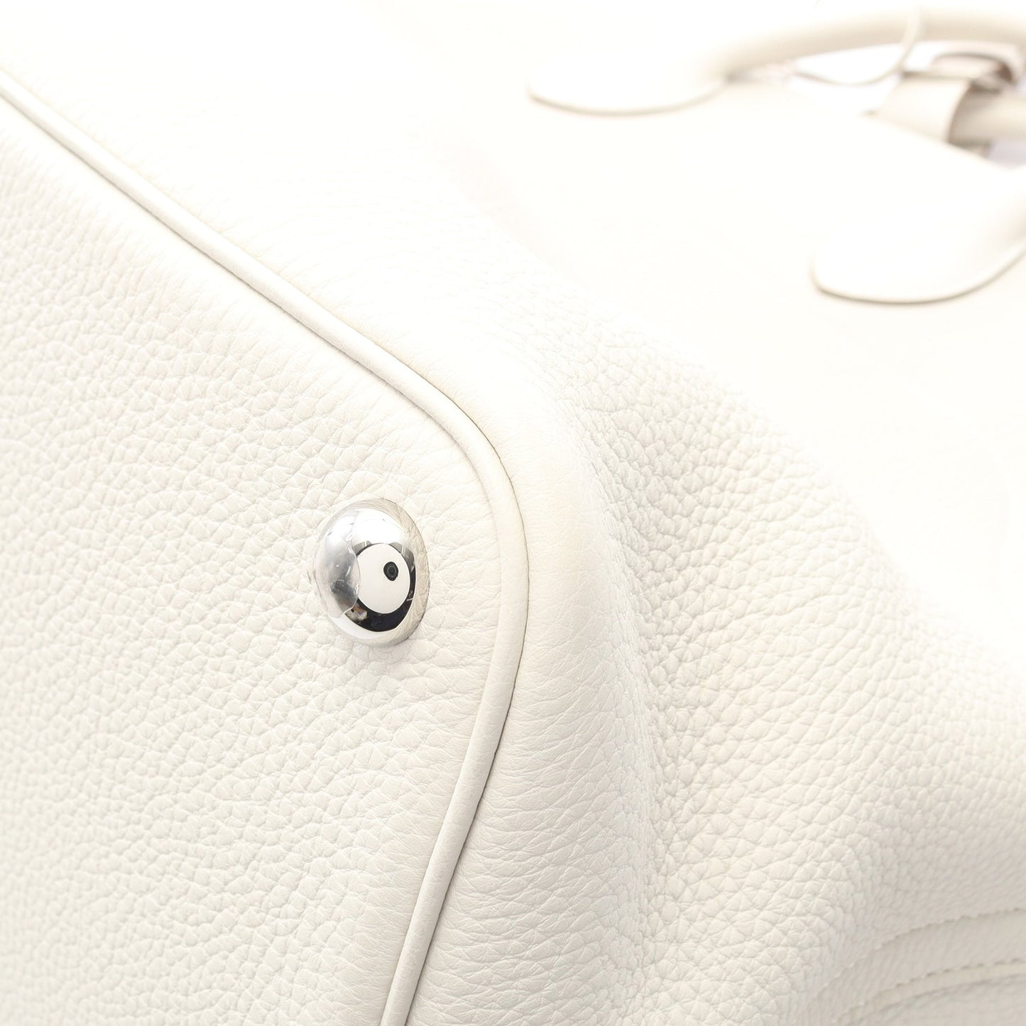 ボリード アドス グリスペール ハンドバッグ トゴ ホワイト シルバー金具 2WAY B刻印 エルメス バッグ HERMES