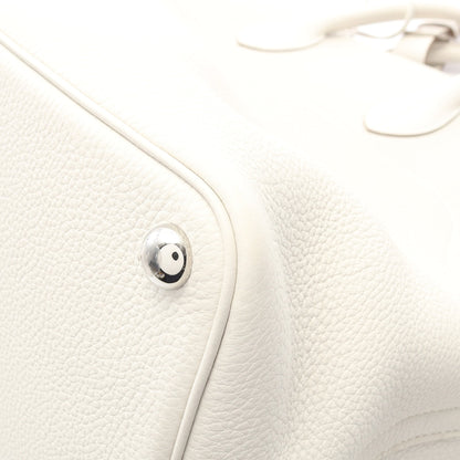 ボリード アドス グリスペール ハンドバッグ トゴ ホワイト シルバー金具 2WAY B刻印 エルメス バッグ HERMES