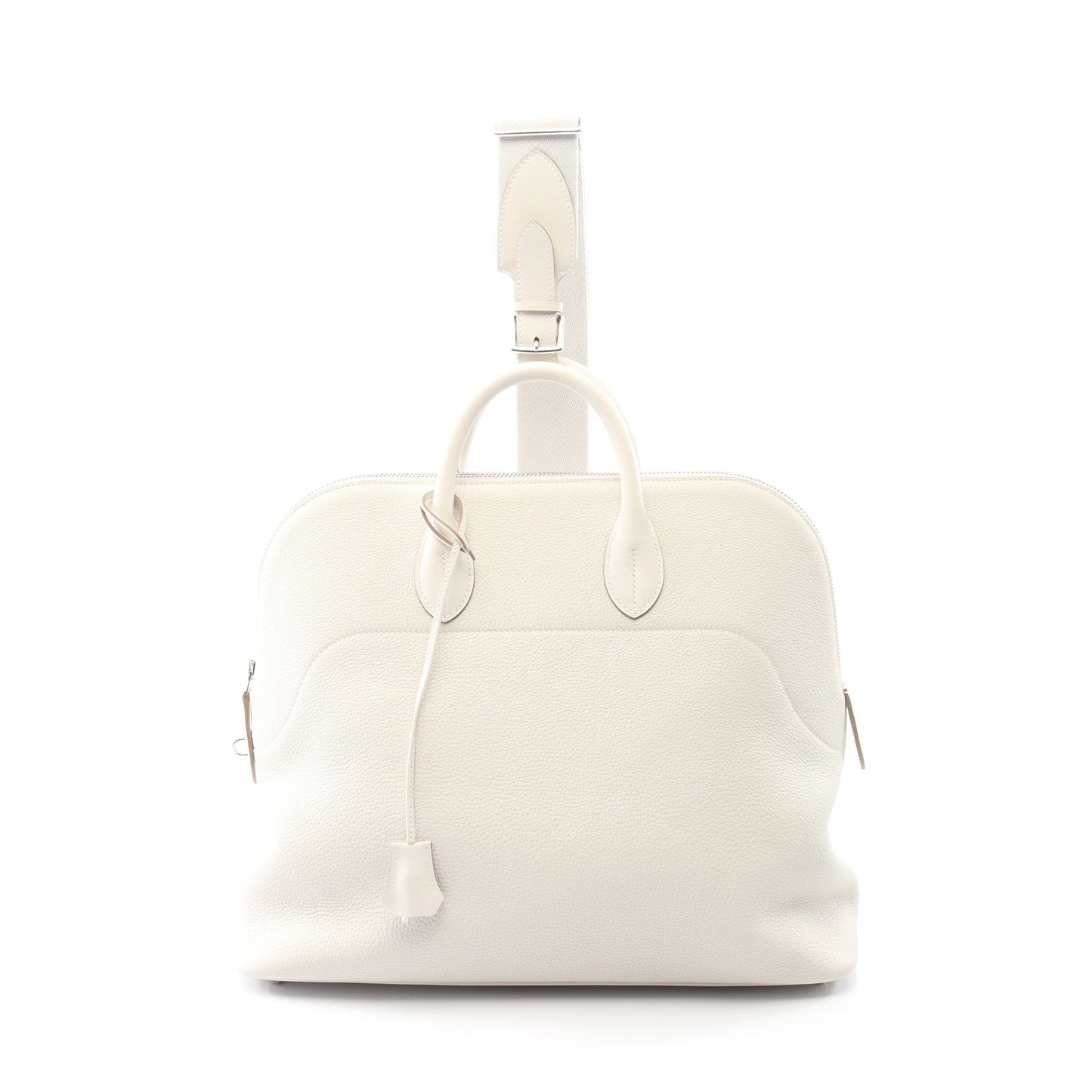 ボリード アドス グリスペール ハンドバッグ トゴ ホワイト シルバー金具 2WAY B刻印 エルメス バッグ HERMES