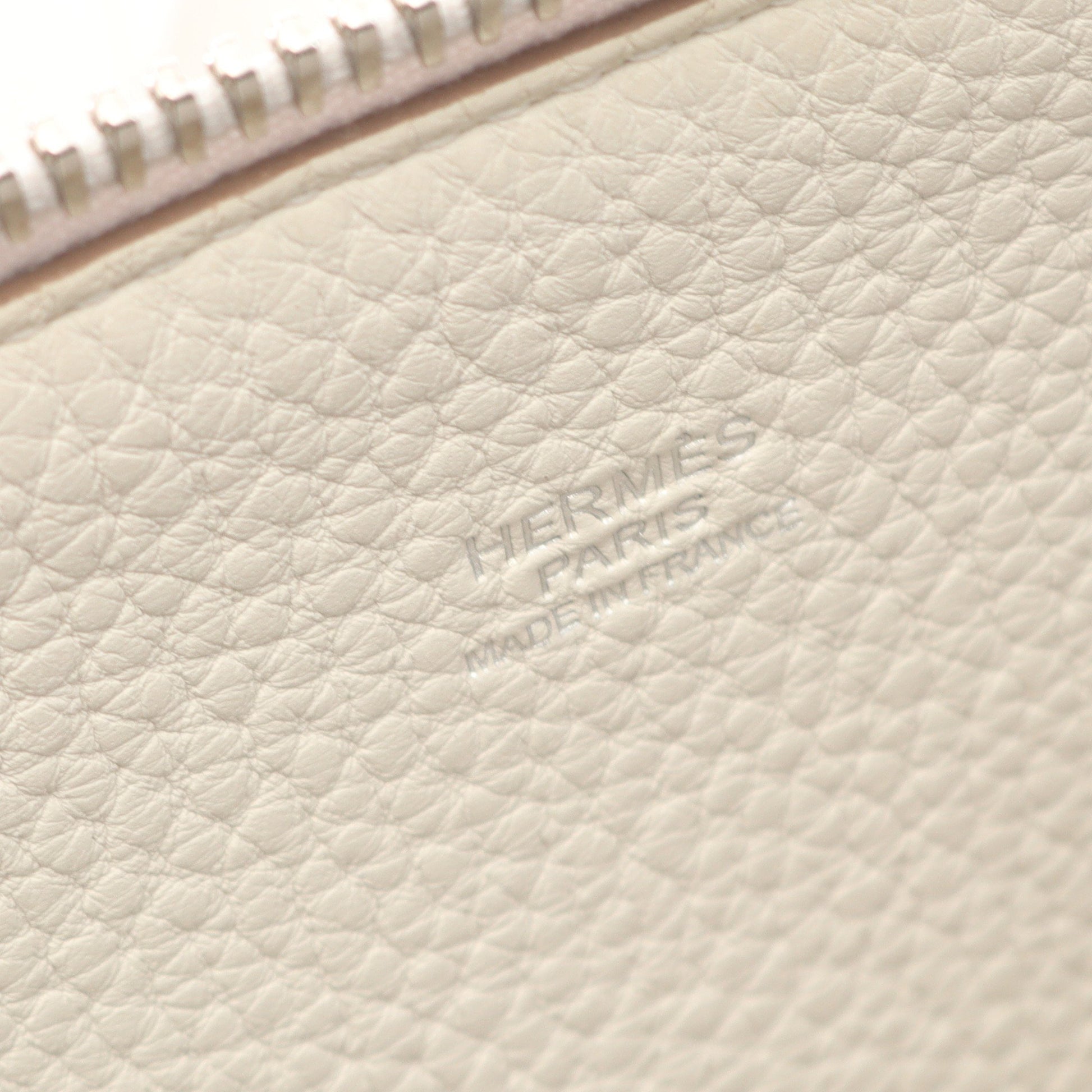 ボリード アドス グリスペール ハンドバッグ トゴ ホワイト シルバー金具 2WAY B刻印 エルメス バッグ HERMES