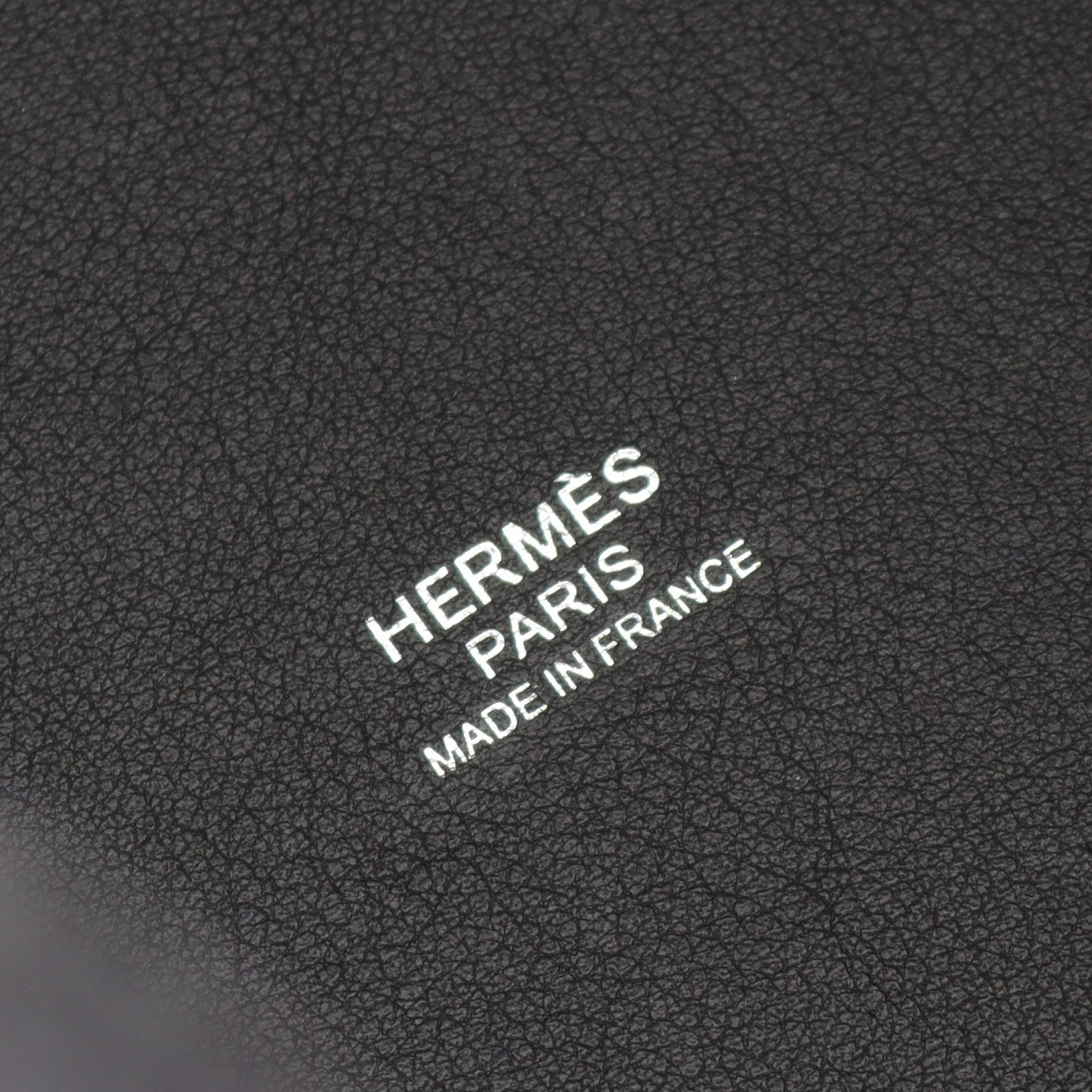 ピコタンロックPM ハンドバッグ フェルト ヴォースイフト ダークグレー ブラック シルバー金具 Z刻印 エルメス バッグ HERMES