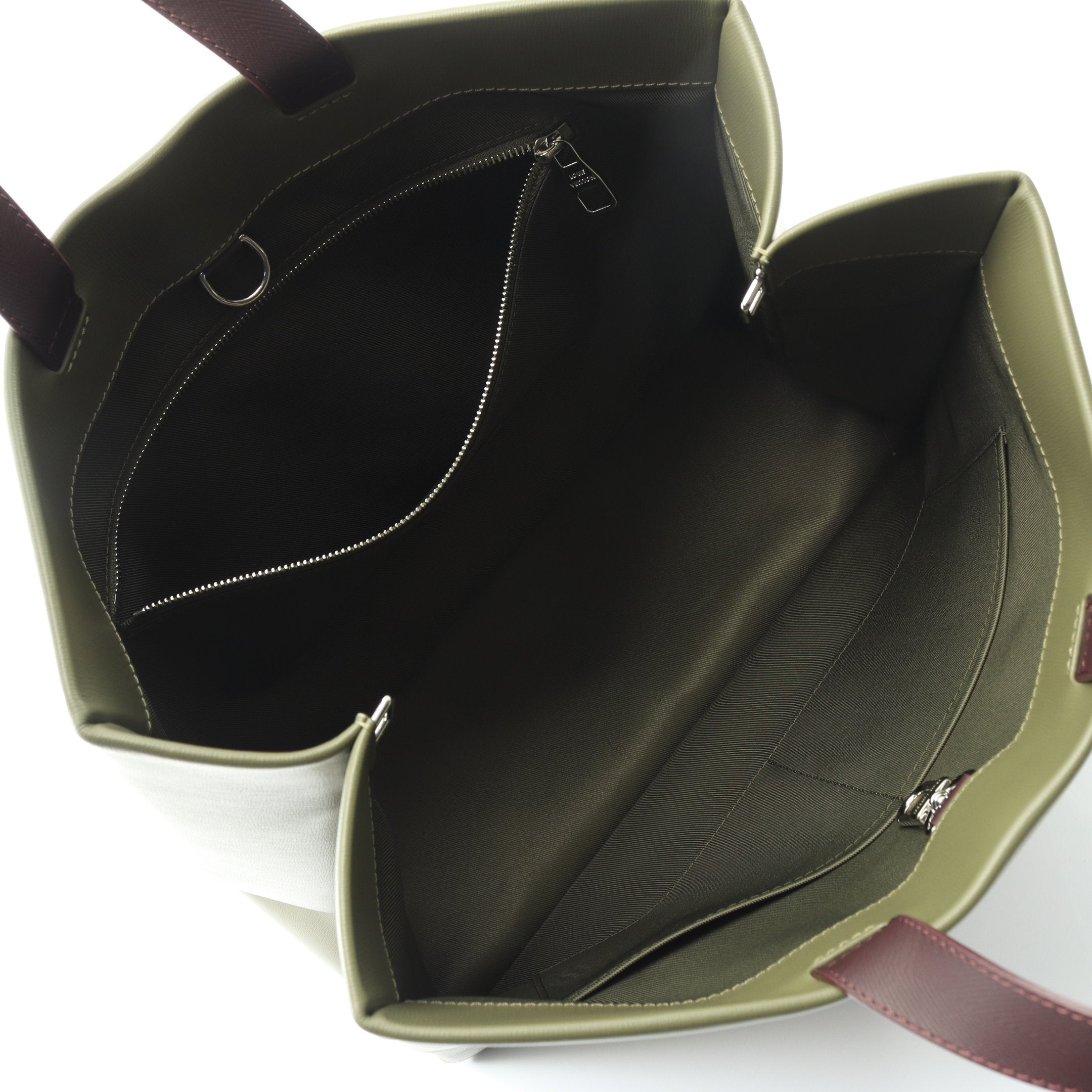 ショッパー トート MM ハンドバッグ トートバッグ レザー カーキ