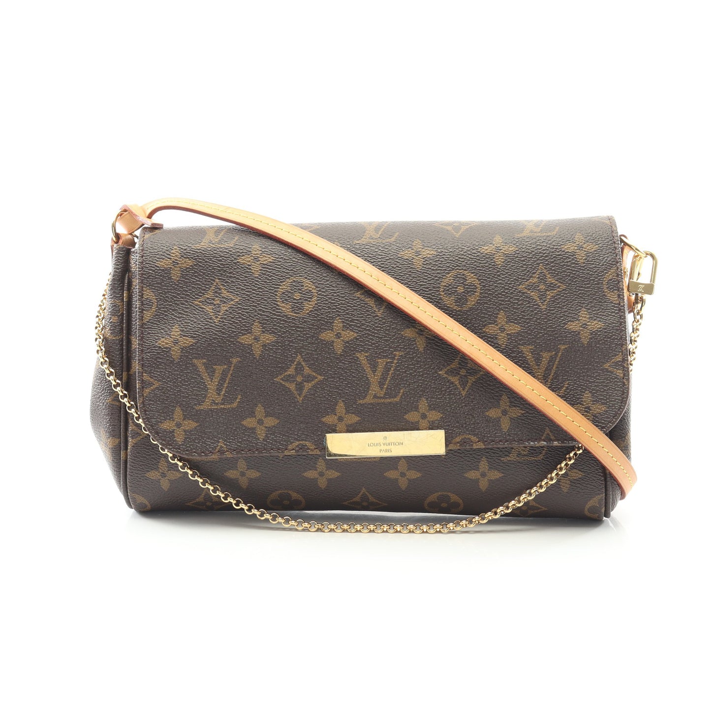 フェイボリットMM モノグラム チェーンハンドバッグ PVC レザー ブラウン 2WAY ルイヴィトン バッグ LOUIS VUITTON