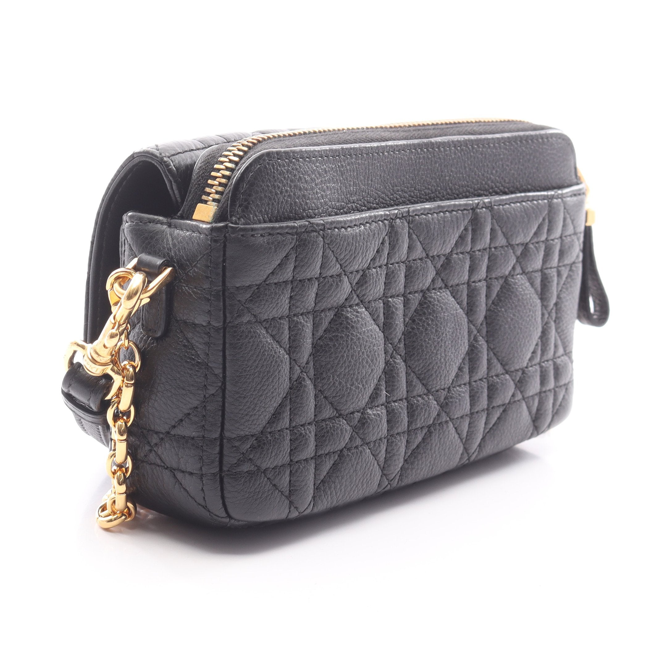 CARO カロ カナージュ チェーンポーチ チェーンショルダーバッグ