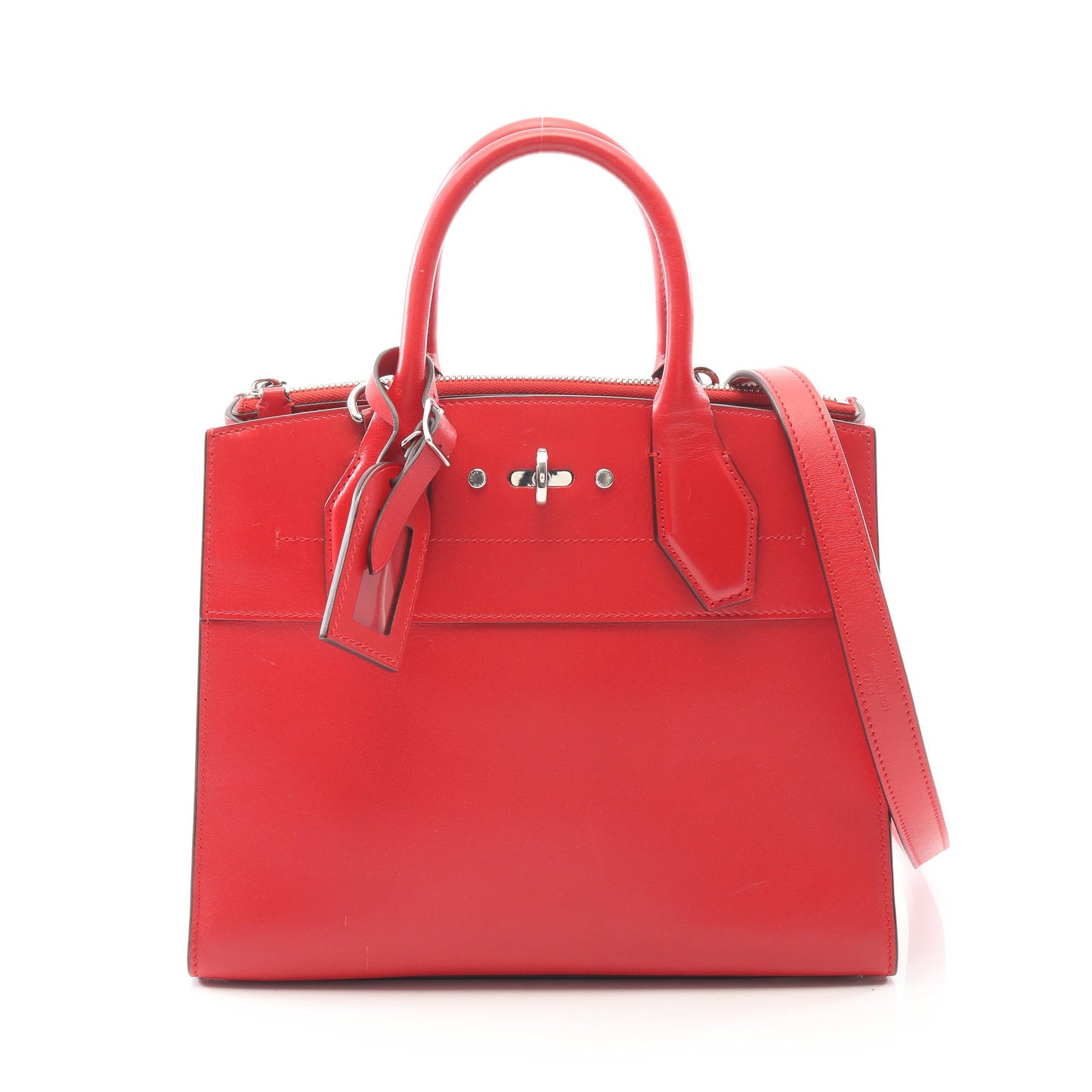 シティスティーマーPM ルージュ ハンドバッグ レザー レッド 2WAY ルイヴィトン バッグ LOUIS VUITTON