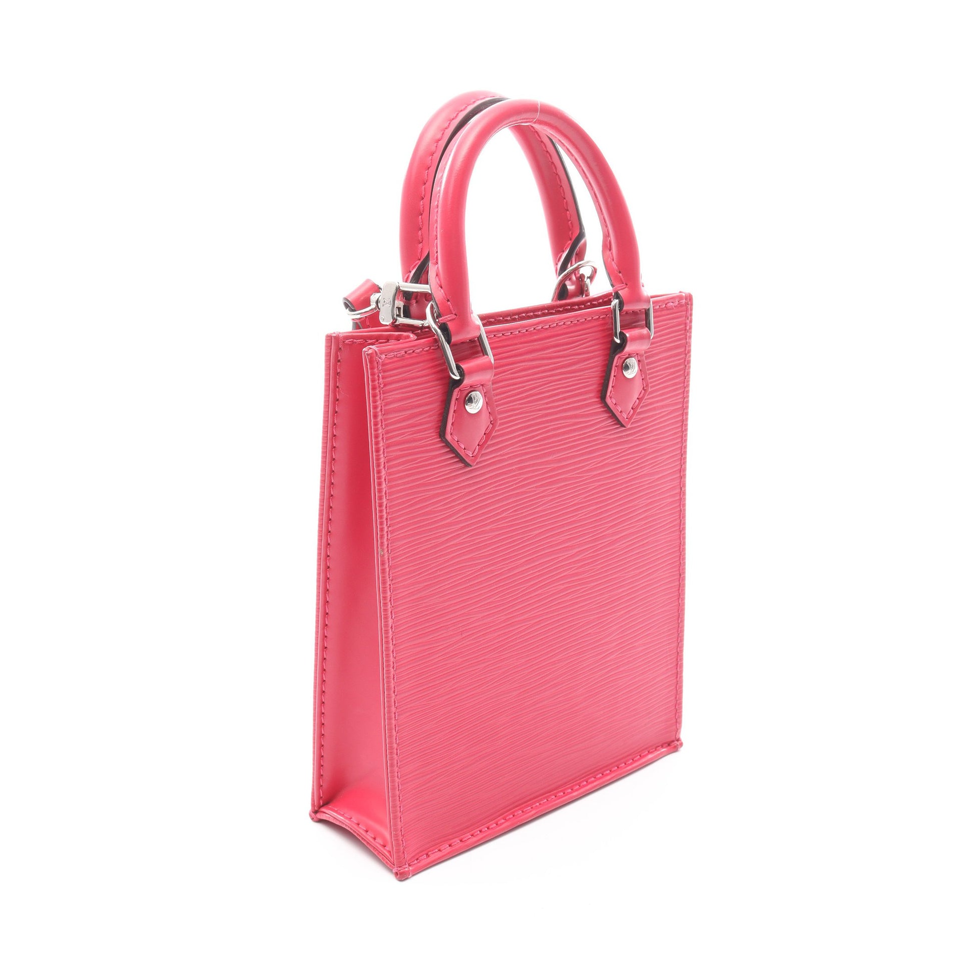 プティット サックプラ エピ ローズポンディシェリ ハンドバッグ レザー ピンクパープル 2WAY ルイヴィトン バッグ LOUIS VUITTON