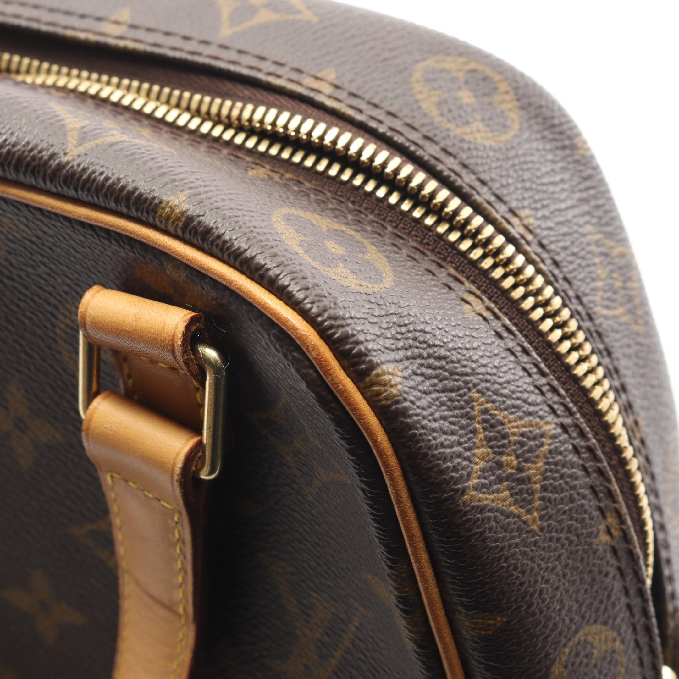 エクサントリシテ モノグラム ハンドバッグ PVC レザー ブラウン ルイ