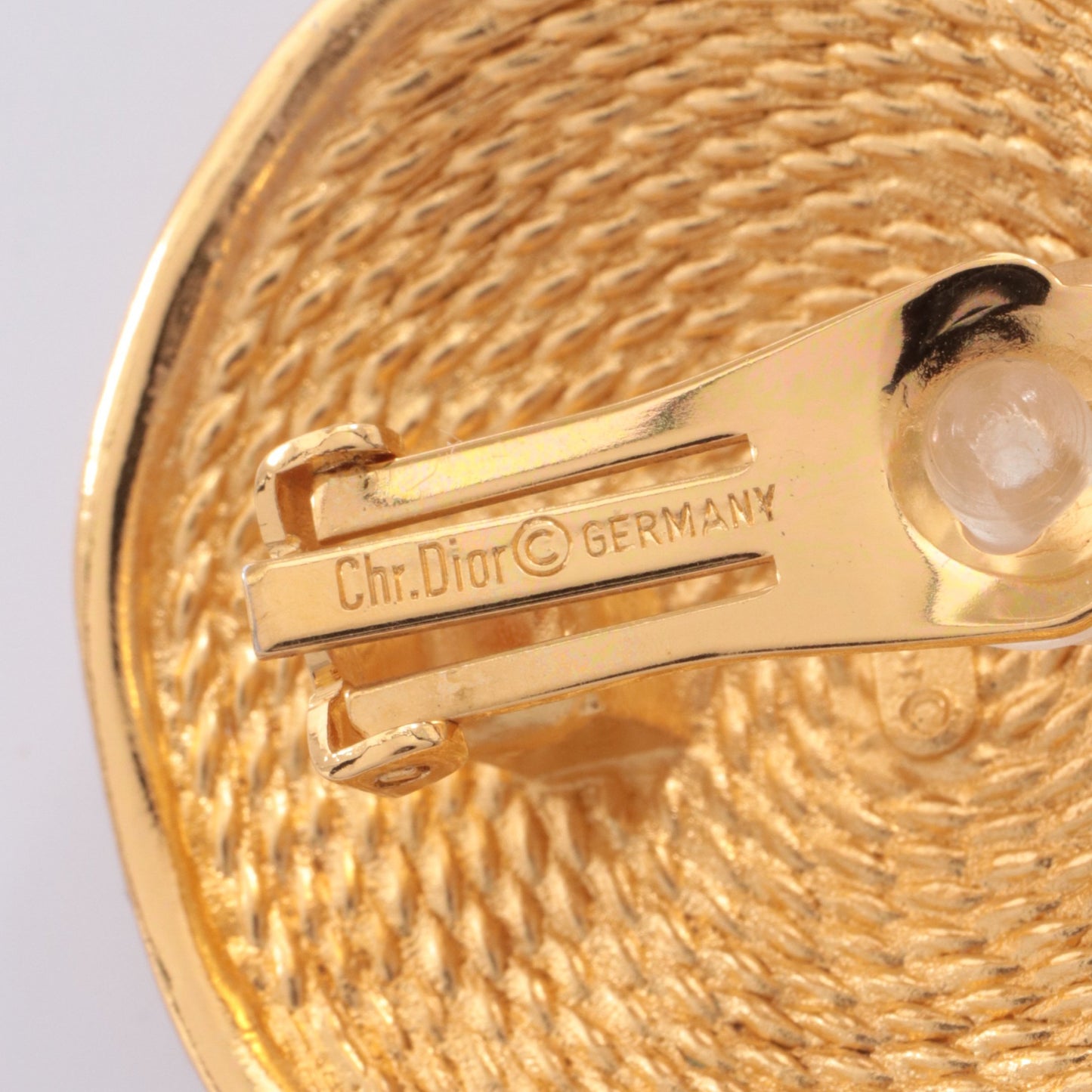 ラウンドシェイプ イヤリング GP ゴールド クリスチャンディオール アクセサリー Christian Dior