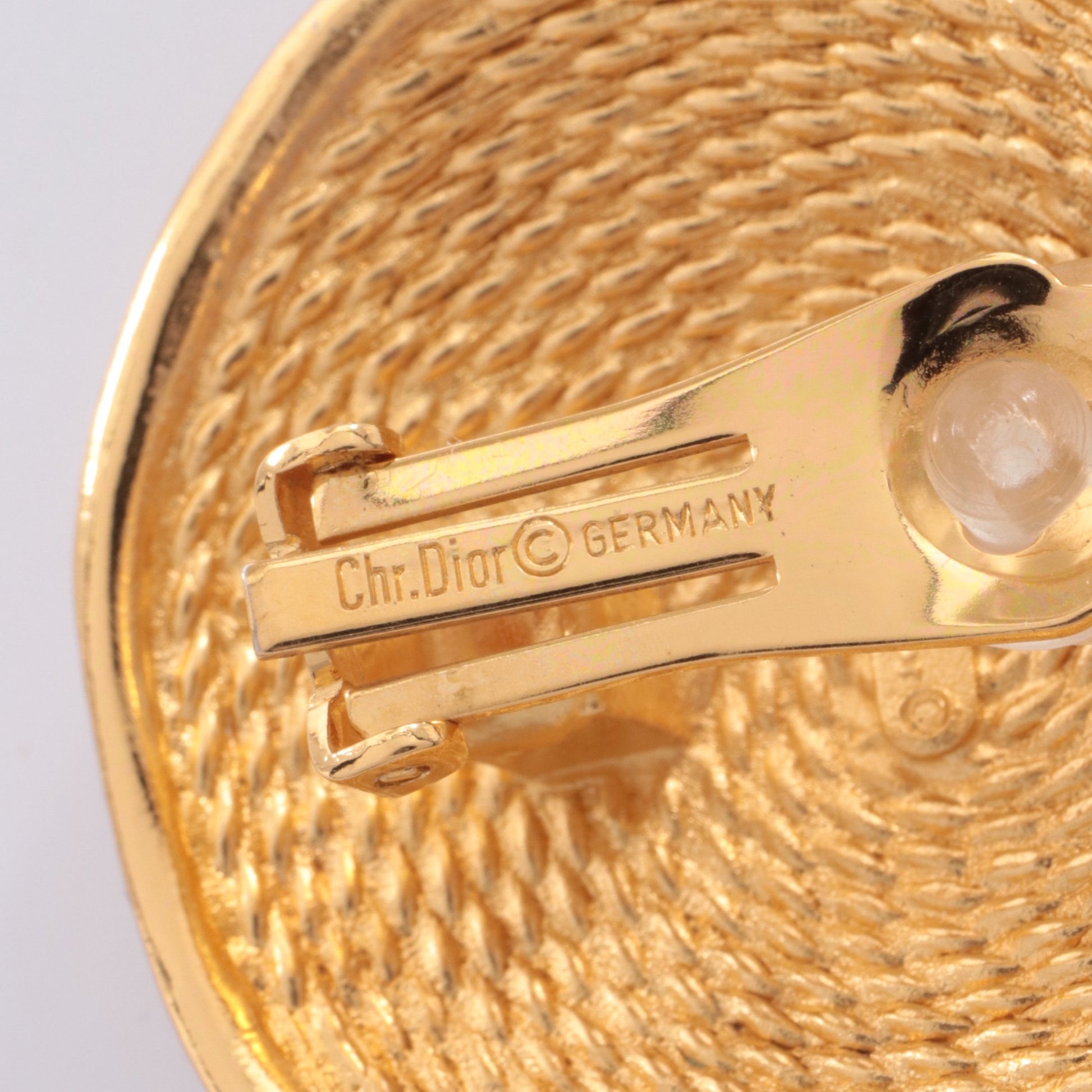 ラウンドシェイプ イヤリング GP ゴールド クリスチャンディオール アクセサリー Christian Dior