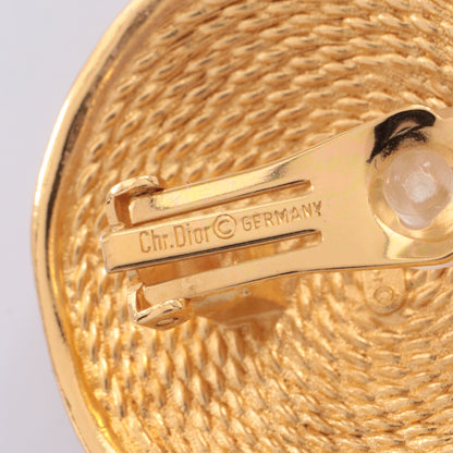 ラウンドシェイプ イヤリング GP ゴールド クリスチャンディオール アクセサリー Christian Dior