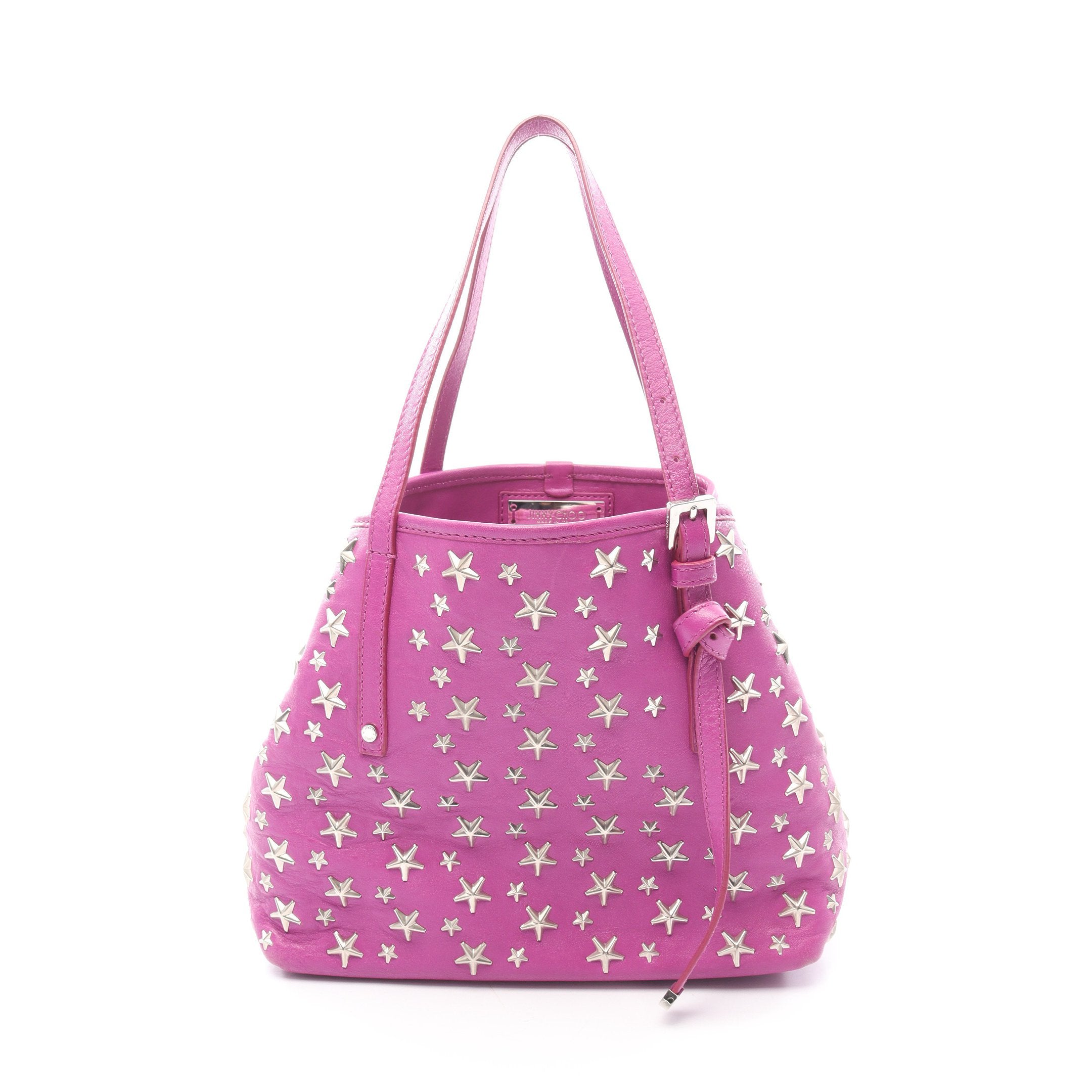ジミーチュウ JIMMY CHOO サシャ スタースタッズ トートバッグ レザー 