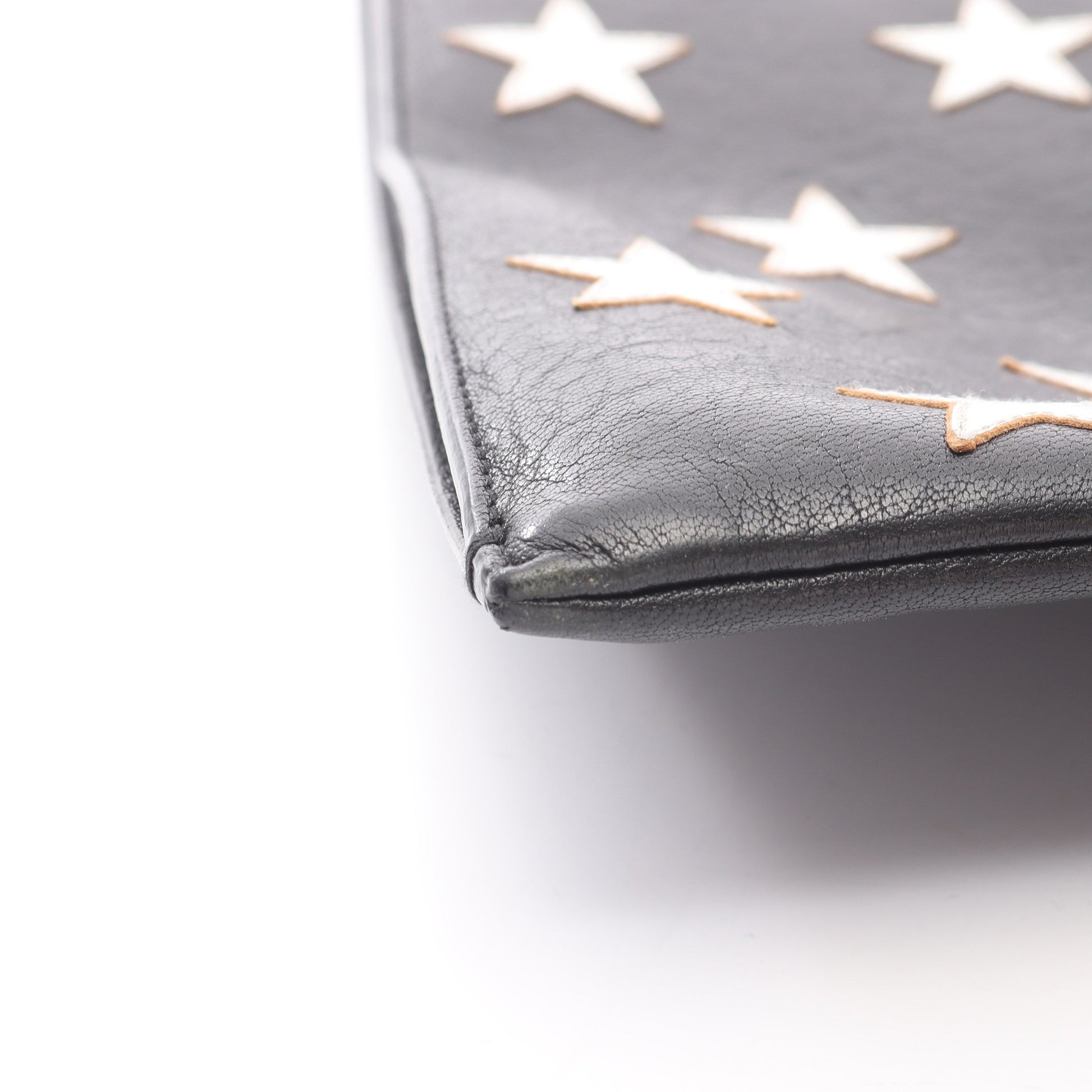 クラッチバッグ スター レザー ブラック シルバー サンローランパリ バッグ SAINT LAURENT PARIS