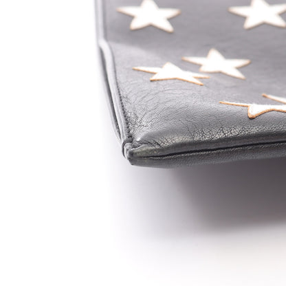 クラッチバッグ スター レザー ブラック シルバー サンローランパリ バッグ SAINT LAURENT PARIS
